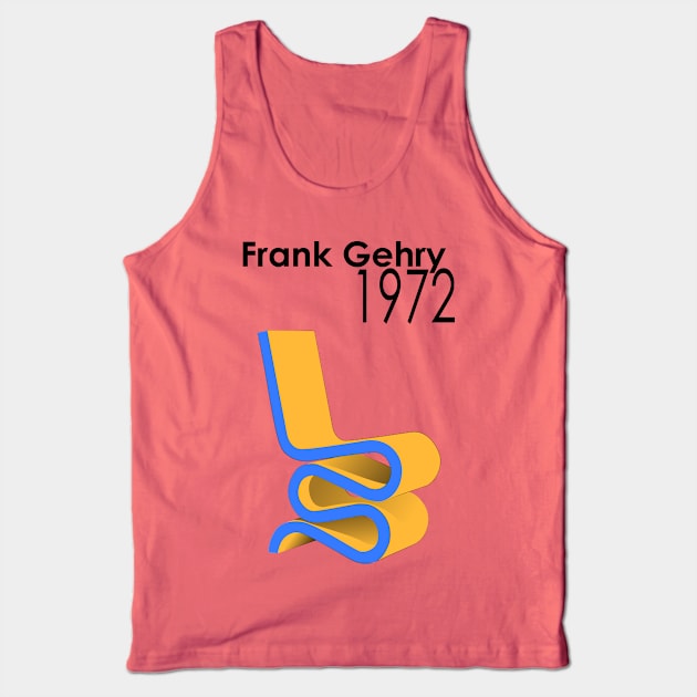 Frank Gehry Chair Tank Top by Worldengine